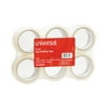 Universal General-Purpose Box Sealing Tape, 48mm x 54.8m, 3" Core, Clear, 6/Pack -UNV63000