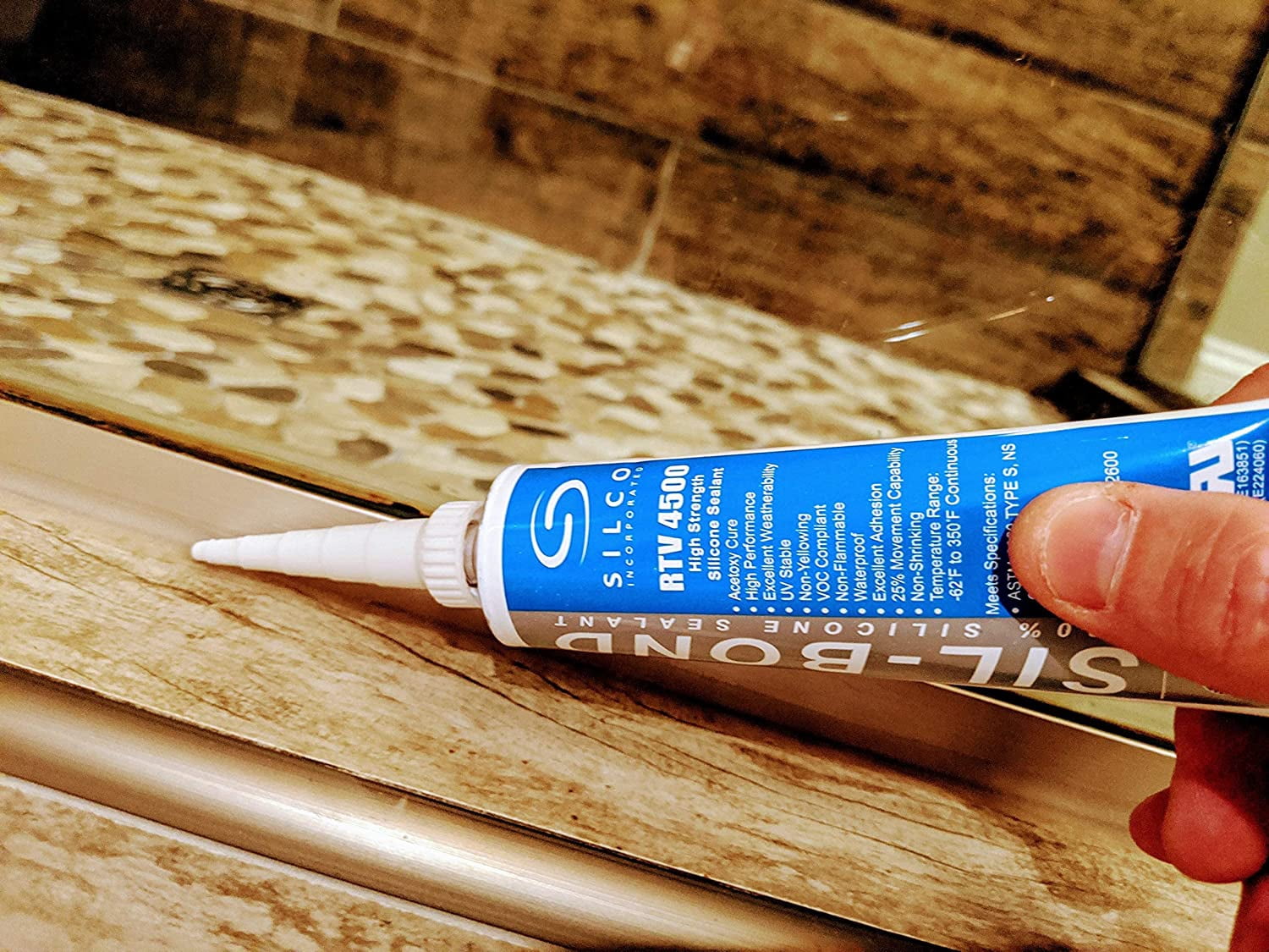 Silicone RTV 4500 FDA Grade High Strength Silicone Sealant, Black (2.8 fl.oz)