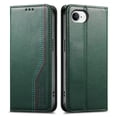 thumbnail image 2 of For iPhone 16e 6.1-inch Case,Elastic Wristband Magnetic Suction Closure Flip Stand Wallet Leather Phone Case,Green,For iPhone 16e, 2 of 12