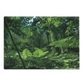 thumbnail image 1 of Plant Cutting Board, Green Jungle Untouched Nature Environmental Concerns Flora Fauna Jungle Rainforest, Decorative Tempered Glass Cutting and Serving Board, Large Size, Forest Green, by Ambesonne, 1 of 1