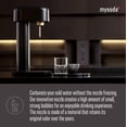 thumbnail image 4 of Mysoda Ruby 2 Máquina de agua con gas - Máquina silenciosa de agua carbonatada de aluminio resistente y duradero y botella de agua de 1 litro - Sin bombona de CO2 - Color negro plateado, 4 of 5