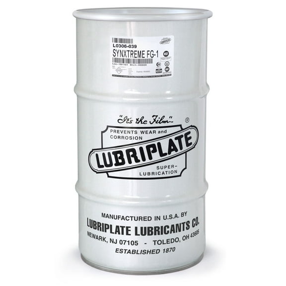 Lubriplate Synxtreme FG-1 L0306-039 Synthetic Food Grade Grease, 120 lb Keg Drum