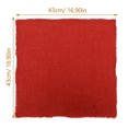 thumbnail image 4 of Minkissy 12Pcs Dinner Napkins for Parties Polyester Fabric Square Shape Red and Caramel, 4 of 5