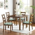 thumbnail image 6 of Light Green Christmas Tree and Snow Seat Covers for Dining Room Chairs Set Of 4,Stretch Printed Washable Chair Seat Cover with Elastic Ties and Button,Removable Waterproof Couch Cushion Covers, 6 of 6
