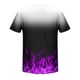 thumbnail image 5 of Mens Casual Pantalones Cortos Cuello Redondo Gradación Impresión Suéter Camiseta, Blusa Deportiva de Fitness para Hombres, 5 of 5
