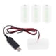 thumbnail image 1 of 6V 1.5v 3v 4.5v 6v Lr20 D Eliminador de batería Cable adaptador USB Antorcha de cocina, 1 of 5