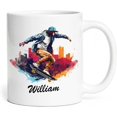thumbnail image 1 of Personalized Name On A Hand Writing A Colorful Book Travel Mug Customized White Ceramic Cup For Kids Great Custom Writer Themed Keepsake Coffee Cup On Special Celebrations 11 OZ Mugs, 1 of 4