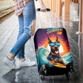 thumbnail image 3 of Retro Surfing Doberman Pinscher in Cool Sunglasses Hello Summer Waves Travel Luggage Cover Doberman Dog Lover Gifts Suitcase Dust Protective Decor - 10001, 3 of 5