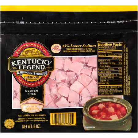 Kentucky legend Hickory Smoked Cubed Ham Gluten-Free, 8 oz ...