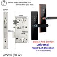 thumbnail image 2 of Electronic Lock Bluetooth Smart Door Lock Fingerprint Lock Password IC Card Key For Smart Home ,Easy to Use, 2 of 5