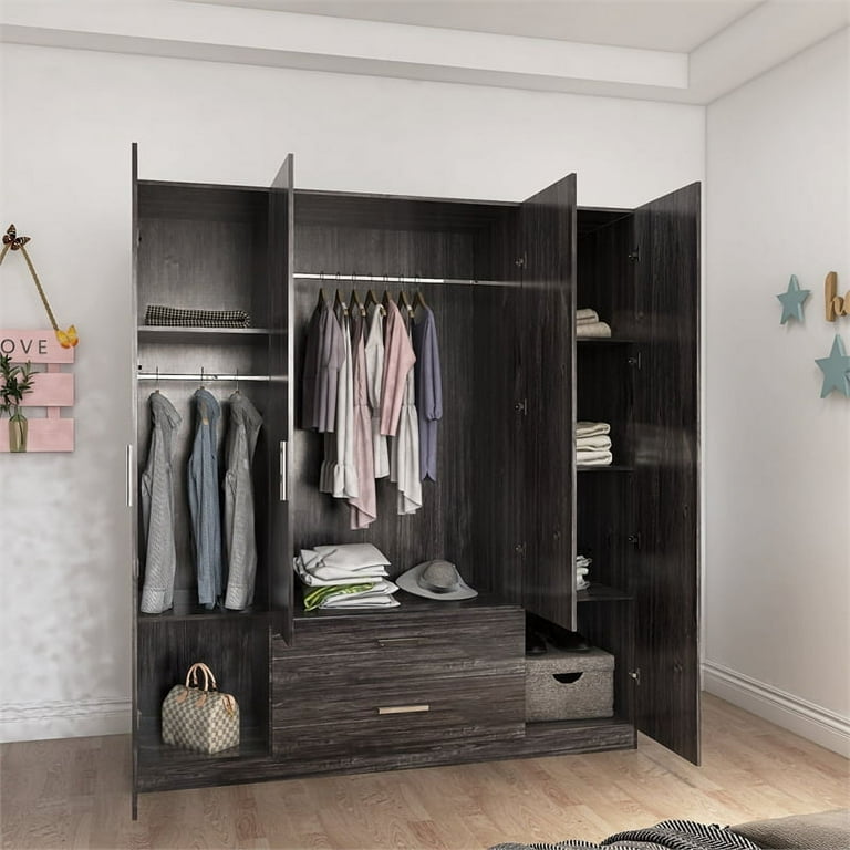 Matte grey wardrobe discount