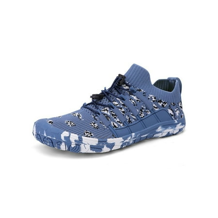 

Crocowalk Womens Mens Hiking Shoes Knit Upper Beach Shoe Athletic Socks Sneakers Unisex Surf Casual Sport Blue 10