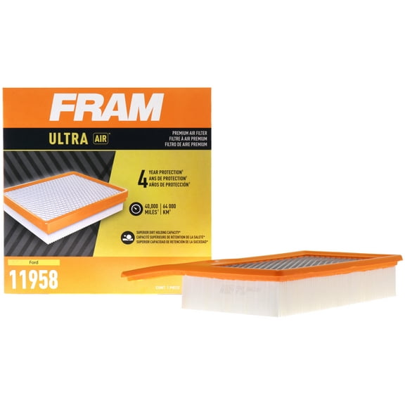 FRAM Ultra Air XGA11958, Premium Engine Air Filter for Select Ford Vehicles Fits select: 2015-2023 FORD MUSTANG
