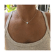 thumbnail image 2 of Dije Corazón Acero Inoxidable Plata Collar Mujer Minimalista Belug, Plata, 2 of 5