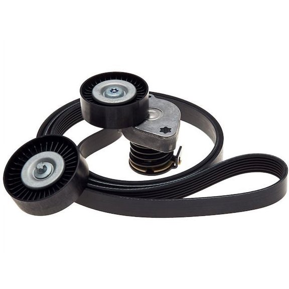Serpentine Belt Drive Component Kit - Compatible with 2003 - 2005 Mercedes-Benz C230 1.8L 4-Cylinder GAS 2004
