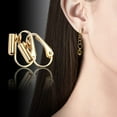 thumbnail image 6 of 12 Pieces Clip-on Earrings Converter Components for Non-Pierced Ears and 12 Pieces Comfort Earring Pads, Gold and Silver, 6 of 7