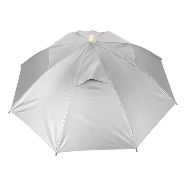 Gorra de pesca con paraguas y manos libres para exteriores, impermeable, con protección UV, ligera