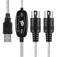thumbnail image 2 of Soidarity Teclado eléctrico Adaptador de audio MIDI MIDI a USB Convertidor Adaptador Cable Accesorio de teclado Accesorios para instrumentos musicales, 2 of 6