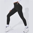 thumbnail image 3 of Mallas deportivas ultrafinas para mujer, pantalones de Yoga con realce, cintura alta, sensación desnuda, para correr, gimnasio, Verano, 3 of 4