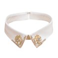thumbnail image 3 of Clearance! detachable collar detachable collars for women Retro Women Pearl Fake False Lapel Neck Collar Blouse Peter Pan Collar Promotion sales Multicolor, 3 of 6