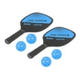 thumbnail image 1 of Almencla Raquettes de Pickleball Ensemble de 2 4 Balles Confort Grip pour Intérieur Extérieur Hommes Bleu, 1 of 8