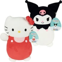 Squishmallows 10" Hello Kitty and Friends HugMees 2 Pack Plush - Featuring Hello Kitty and Kuromi - Officially Licensed Jazwares Stuffed Animal Toy - Great Gift for Kids, Boys & Girls