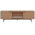 thumbnail image 3 of Nexera Hamilton Tv Stand with 2 Storage Cabinets Fits Tv's up to 70", Walnut, 3 of 8