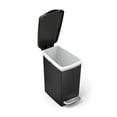 thumbnail image 4 of simplehuman Slim Plastic Step 10 Liter Trash Can, Black, 4 of 4