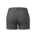 thumbnail image 4 of MixMatchy Women's Slim Comfort Mid Rise Comfy Office Shorts, 4 of 4