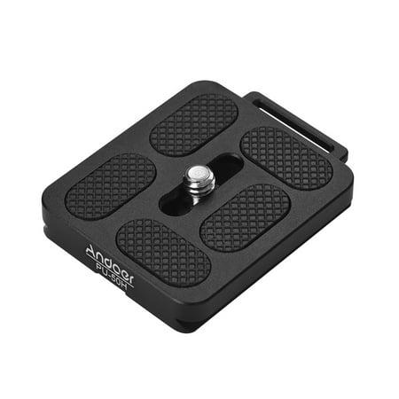 Image of Dcenta PU-50H Quick Release QR Plate with Attachment Loop for Arca Swiss Tripod Ball Head