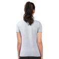 thumbnail image 5 of Women's G-III 4Her by Carl Banks Heather Gray Chicago Cubs Super-Slim Fit Lightweight City Graphic T-Shirt, 5 of 5