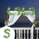 thumbnail image 1 of Fiudx Decoraciones navideñas para interiores Simulación de hojas de rosa de ratán, decoración para fiestas de bodas y Navidad, peonías de rosa, flores de seda, plantas verdes, decoración de interiore, 1 of 6