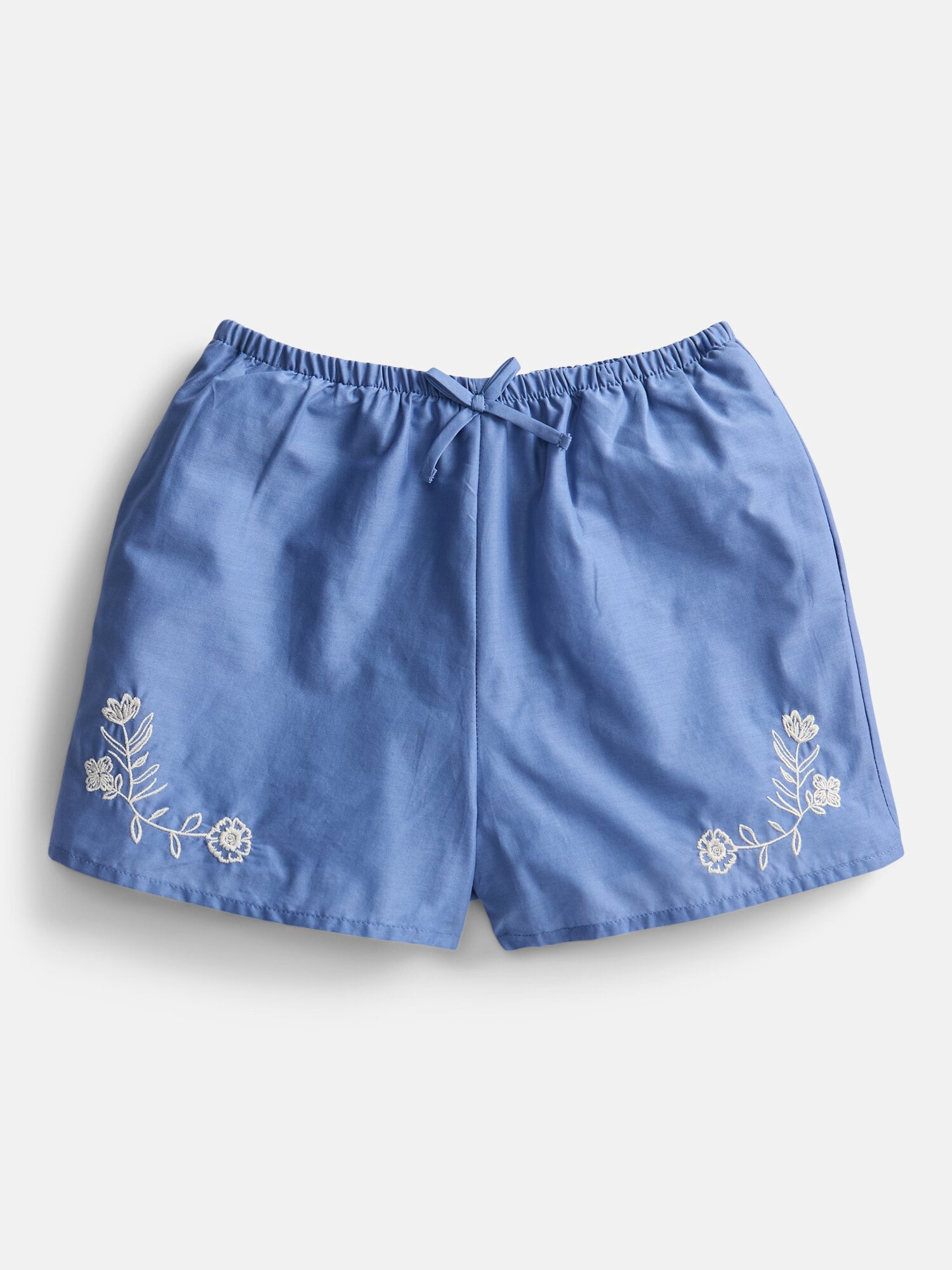 Weekend Academy Girls Embroidered Cotton Shorts, Sizes 4-18