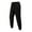 Black, variant on PuLe Men's Pants Men's Sports Foot Binding Casual Elastic Breathable Fitness Pants, Running Training Lace Up Elastic Pants, Casual Pants, Long Pants