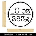 thumbnail image 2 of 10 oz 283g Ounce Grams Weight Label Self-Inking Rubber Stamp Ink Stamper - Fuchsia Ink - Mini 1/2 Inch, 2 of 7
