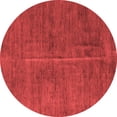 thumbnail image 1 of Ahgly Company Indoor Round Abstract Red Modern Area Rugs, 6' Round, 1 of 4