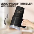 thumbnail image 5 of 20oz Geometric Textured Double Wall Tumbler, Stainless Steel Insulated Travel Coffee Mug with Handle Leak Proof Lid, 5 of 5