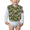 thumbnail image 6 of Zufioo Camouflag Print Toddler Adjustable Waterproof Bib, 11.6x15 Inch Feeding Bib Suitable for 6-24 Month Babies, 6 of 8