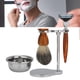 thumbnail image 4 of Kit De Afeitado, Brocha De Afeitar, Cuenco De Jabón De Acero Inoxidable, 4 Piezas Para El Hogar Para Peluquería Cergrey Shaving Brush Razor, 4 of 8