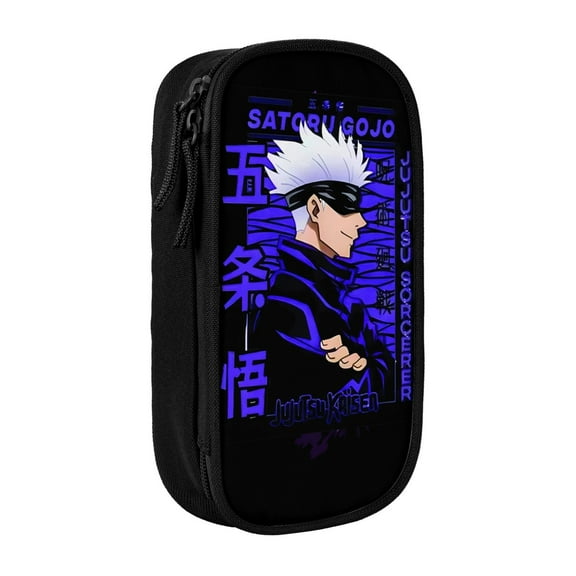 Jujutsu Kaisen Satoru Gojo Pencil Case, Multipurpose Pencase ,Large Capacity Durable Pencil Pouch Storage Pen Bag Organizer Stationery