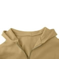 thumbnail image 4 of FRSASU Men's Full Zip Hoodie Casual Long Sleeve Hooded Sweatshirt Fleece Zip up Jacket Khaki, 4 of 5