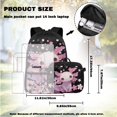 thumbnail image 4 of KUIFORTI Pink Axolotl Backpack with Lunchbox, 4Pcs Kids School Bag Set for Elementary Primary Middle School, Girls Boys Bookbag with Pencil Case Water Bottle Sleeve, 4 of 7