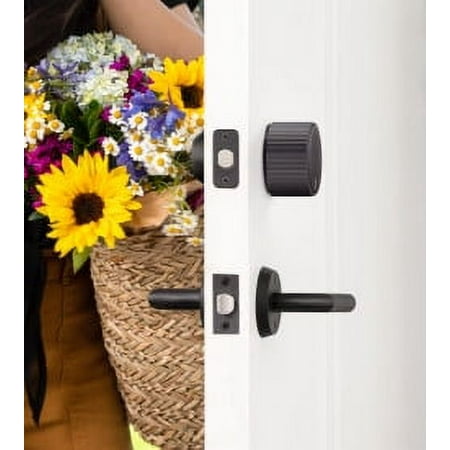 August - Smart Lock Wi-Fi Replacement Deadbolt with App Access - Matte Black