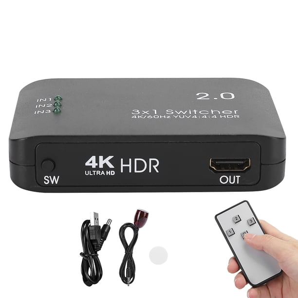 Adaptador de interfaz multimedia de alta definición, 4K Multimedia de alta definición Conmutador de interfaz multimedia de alta definición Entrada Salida Conmutador de interfaz multimedia de alta definición Meticulosamente diseñado