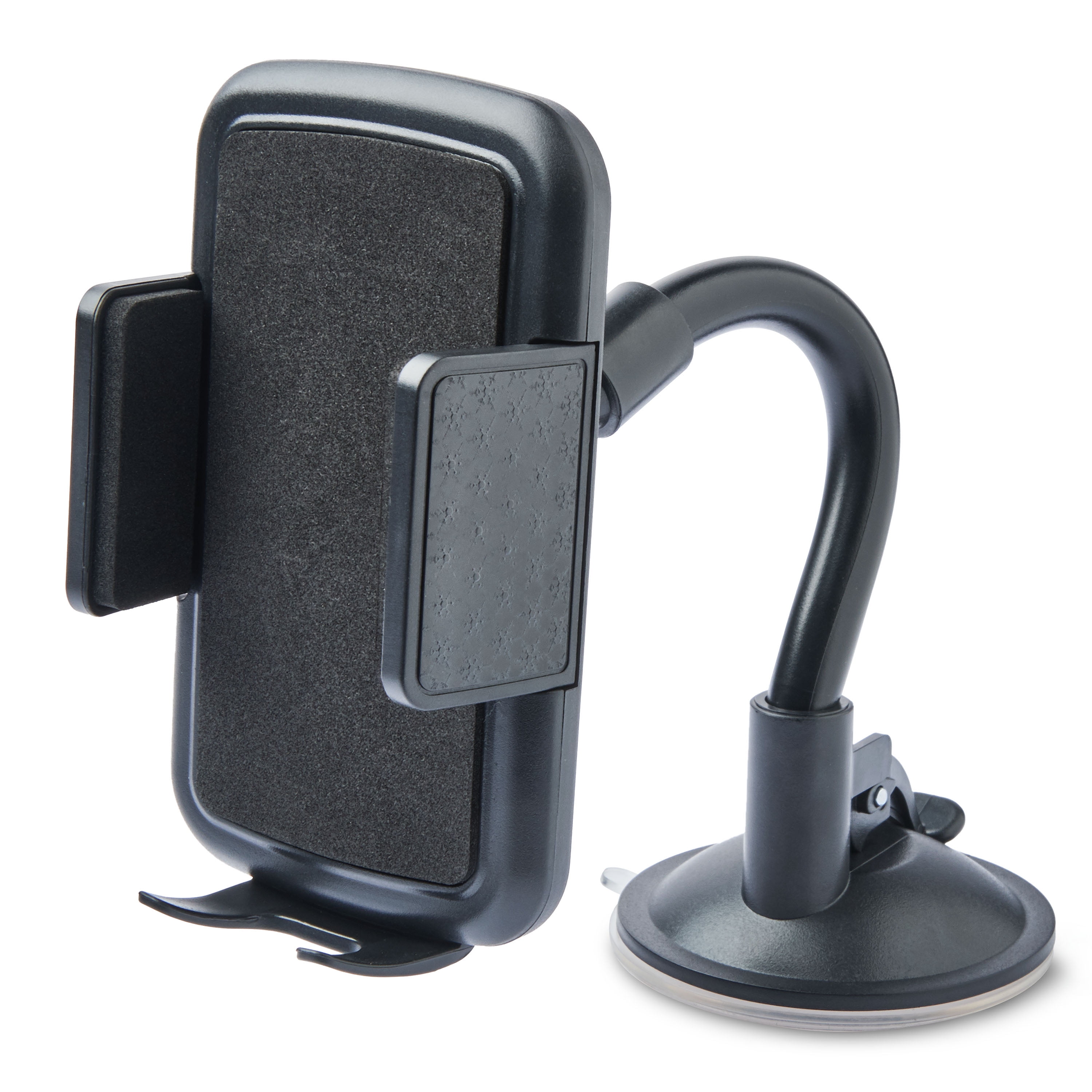 onn. Car Window or Dash Phone Mount Compatible with 2 in- 3.7 in Wide Mobile Phones