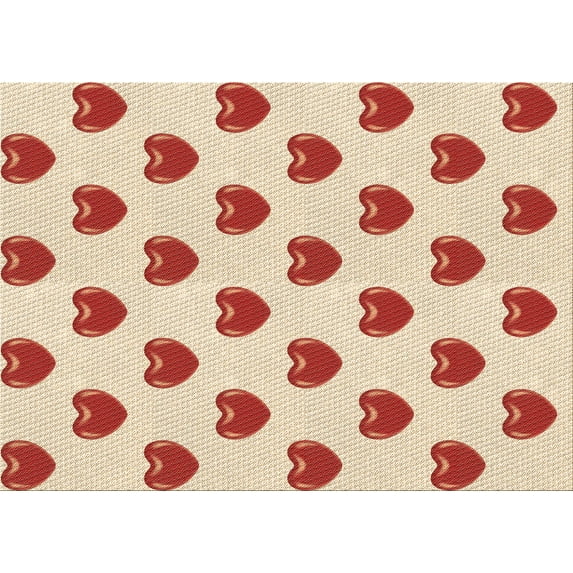 Ahgly Company Indoor Rectangle Patterned Vanilla Gold Area Rugs, 8' x 12'
