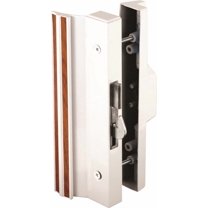 Prime-Line C 1118 Anti-Lift Sliding Door Handle Set, White Aluminum/Die Cast