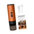 thumbnail image 3 of Tnarru Capsule Coffee Machine Car Espresso Maker for Camping Outdoor Indoor Kitchen Orange, 3 of 8