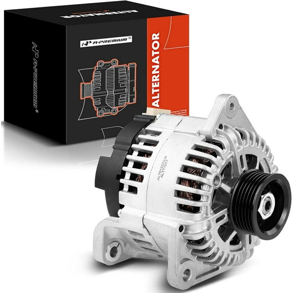 A-Premium Alternator Compatible with Nissan Maxima 2004 2005 2006 2007 2008 V6 3.5L, 12V 120Amp Clockwise 6-Groove Pulley, Replace# 23100-7Y020, 400-40032, TG12C014