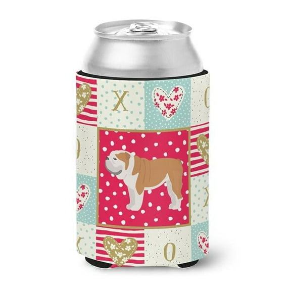 Carolines Treasures CK5830CC 12 oz English Bulldog No.1 Love Can or Bottle Hugger